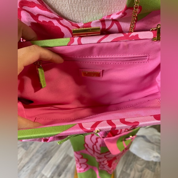 Talbots Matching Pink Floral OUTFIT Dress and Purse - Picture 4 of 12